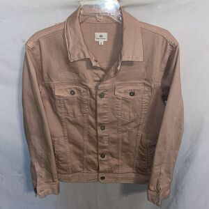 Adriano Goldshmied Women’s Distressed Jacket Size Medium Pink Denim Outdoors